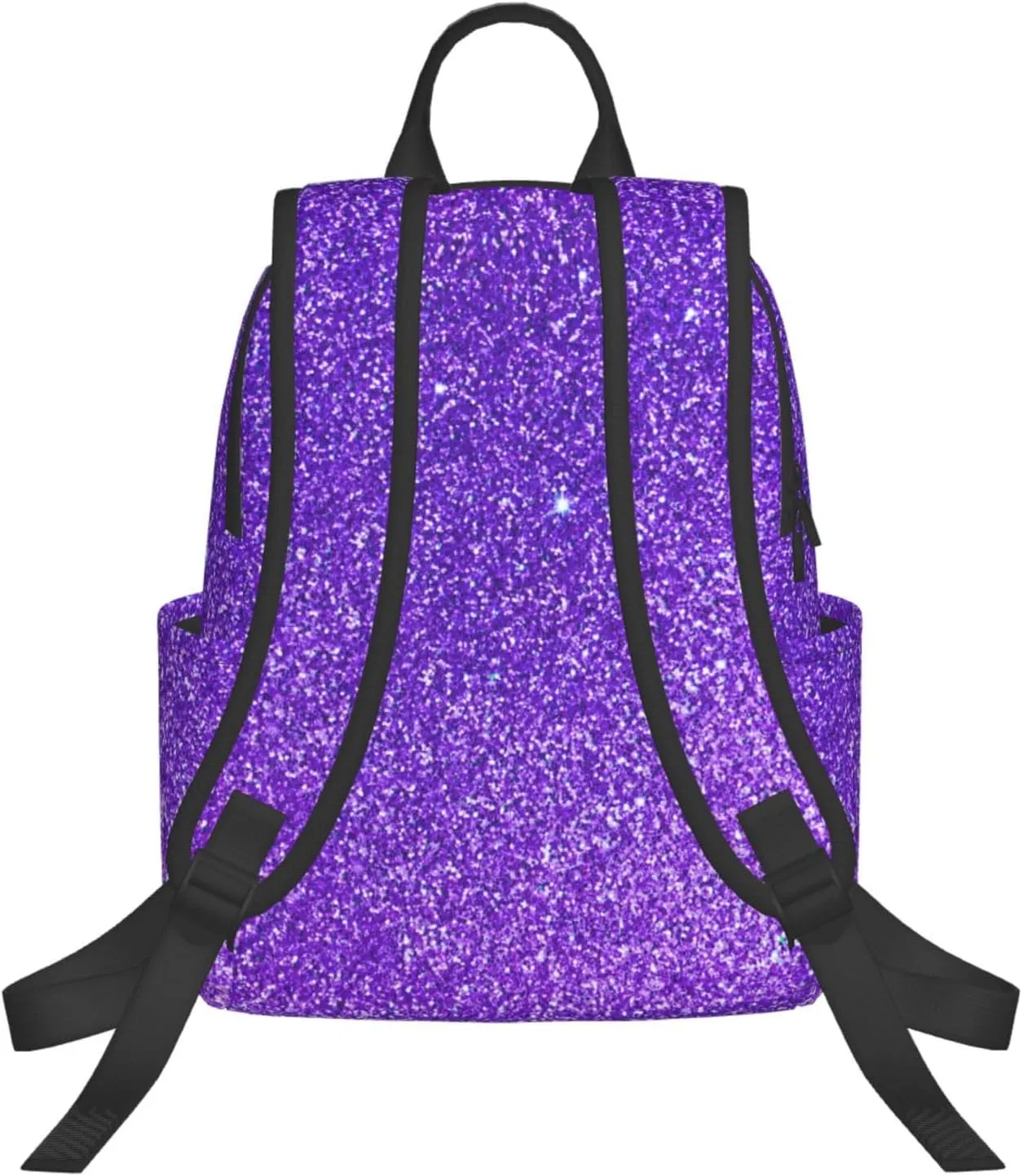 Backpack Travel, or Work Bookbag purple Glitter Sparkle texture Laptop Daypacks