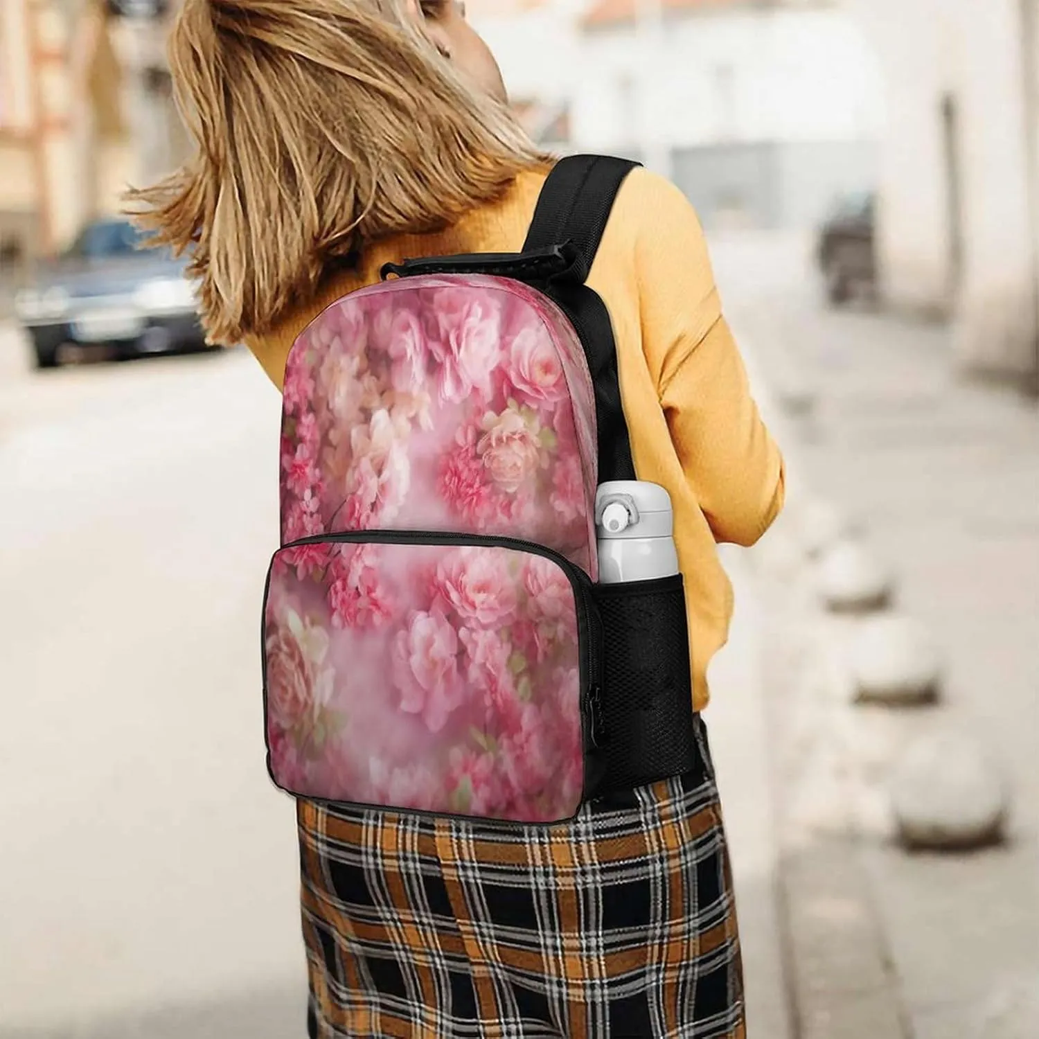 Backpacks Floral Flowers Travel Bag Business Work Laptop Backpack