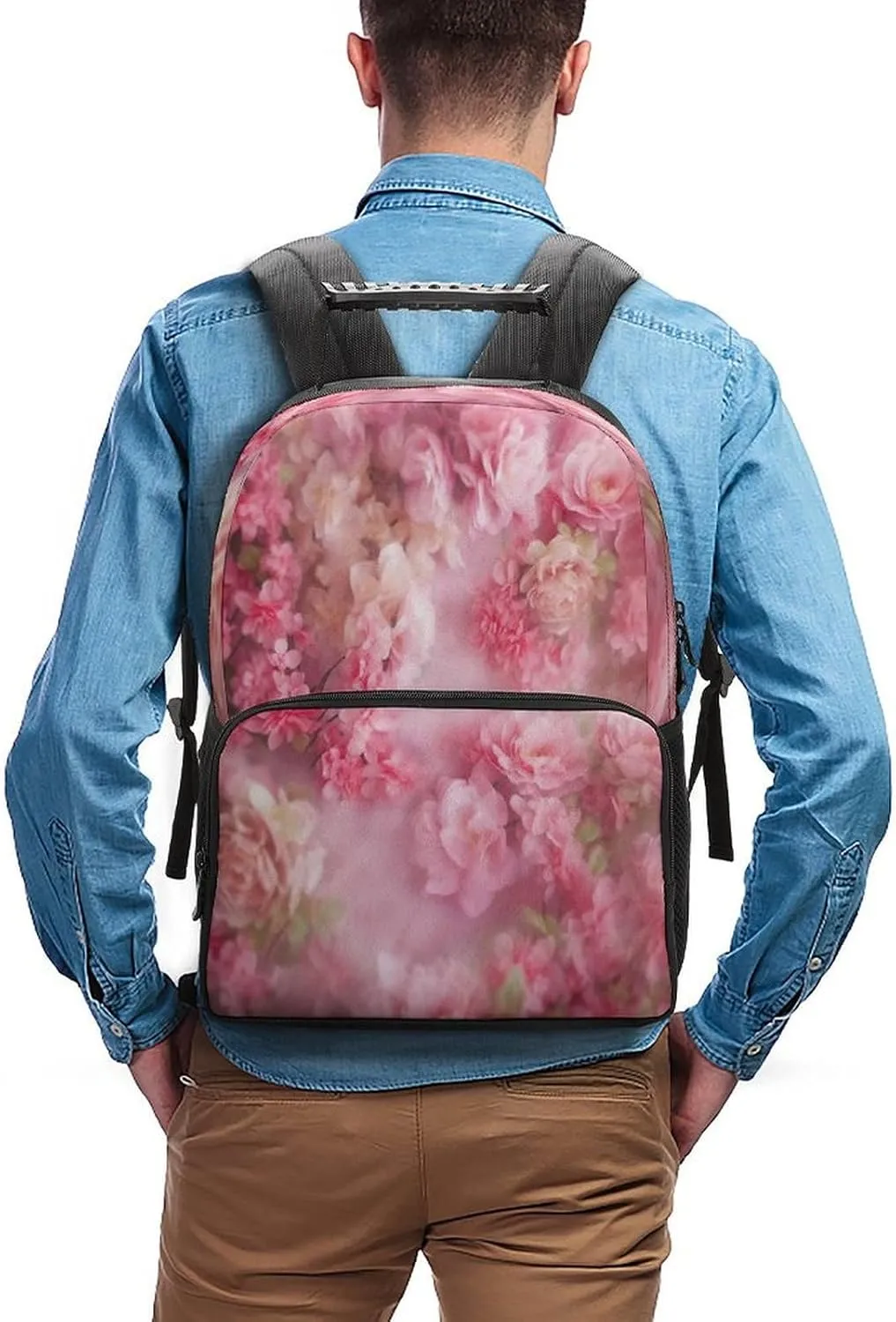 Backpacks Floral Flowers Travel Bag Business Work Laptop Backpack