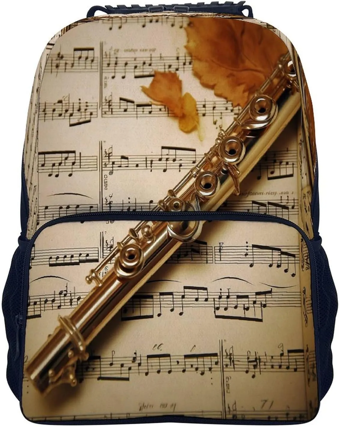 Backpacks Flute Music Travel Bag Business Work Laptop Backpack, 40x28x16cm