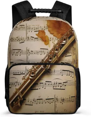 Backpacks Flute Music Travel Bag Business Work Laptop Backpack, 40x28x16cm
