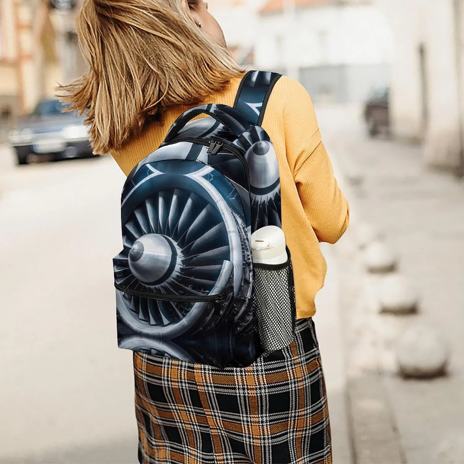 Backpacks Jet Engine Travel Bag Laptop Backpack Casual Daypack for Weekender Business Hiking