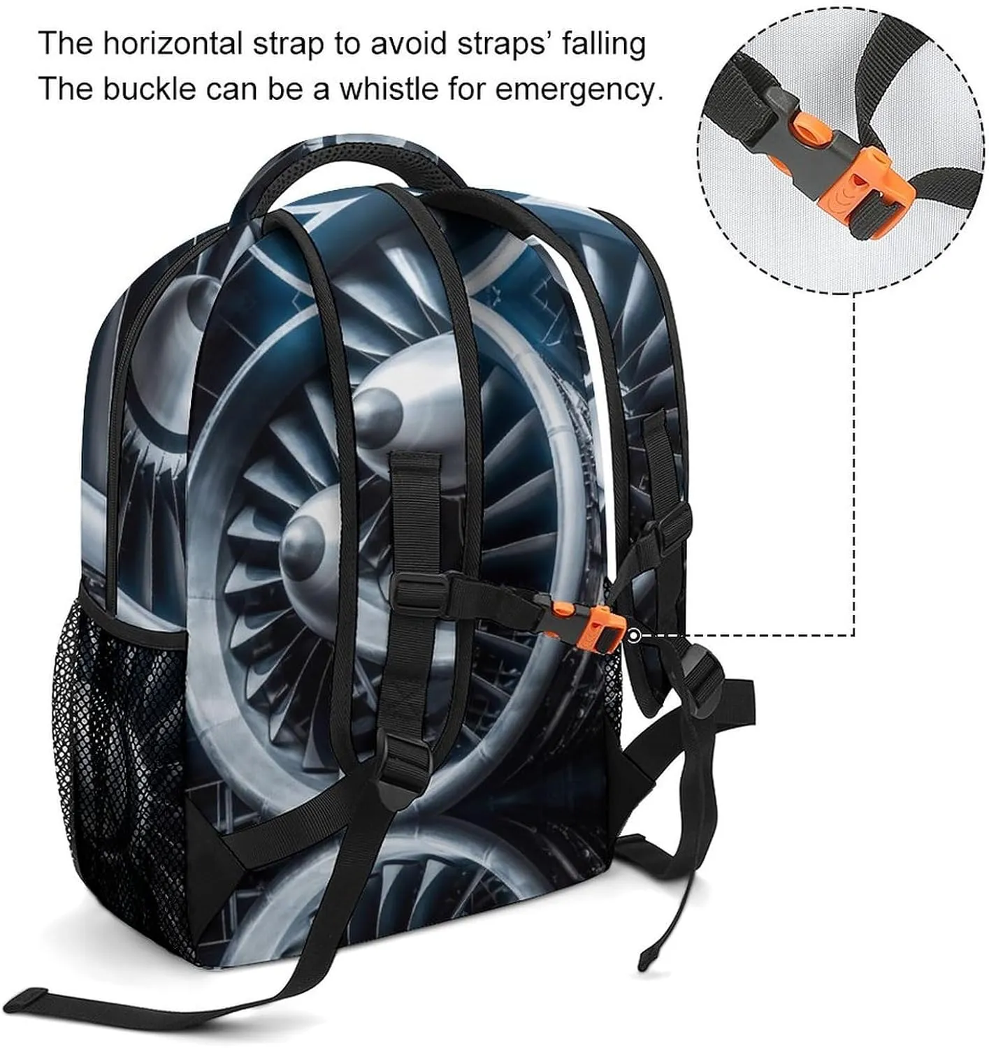 Backpacks Jet Engine Travel Bag Laptop Backpack Casual Daypack for Weekender Business Hiking