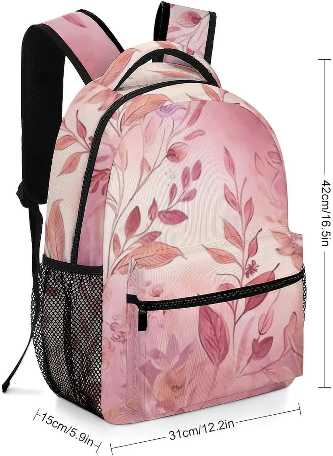 Backpacks Leaves of Flowers Travel Bag Laptop Backpack Casual Daypack for Weekender Business Hiking