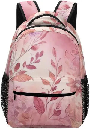 Backpacks Leaves of Flowers Travel Bag Laptop Backpack Casual Daypack for Weekender Business Hiking