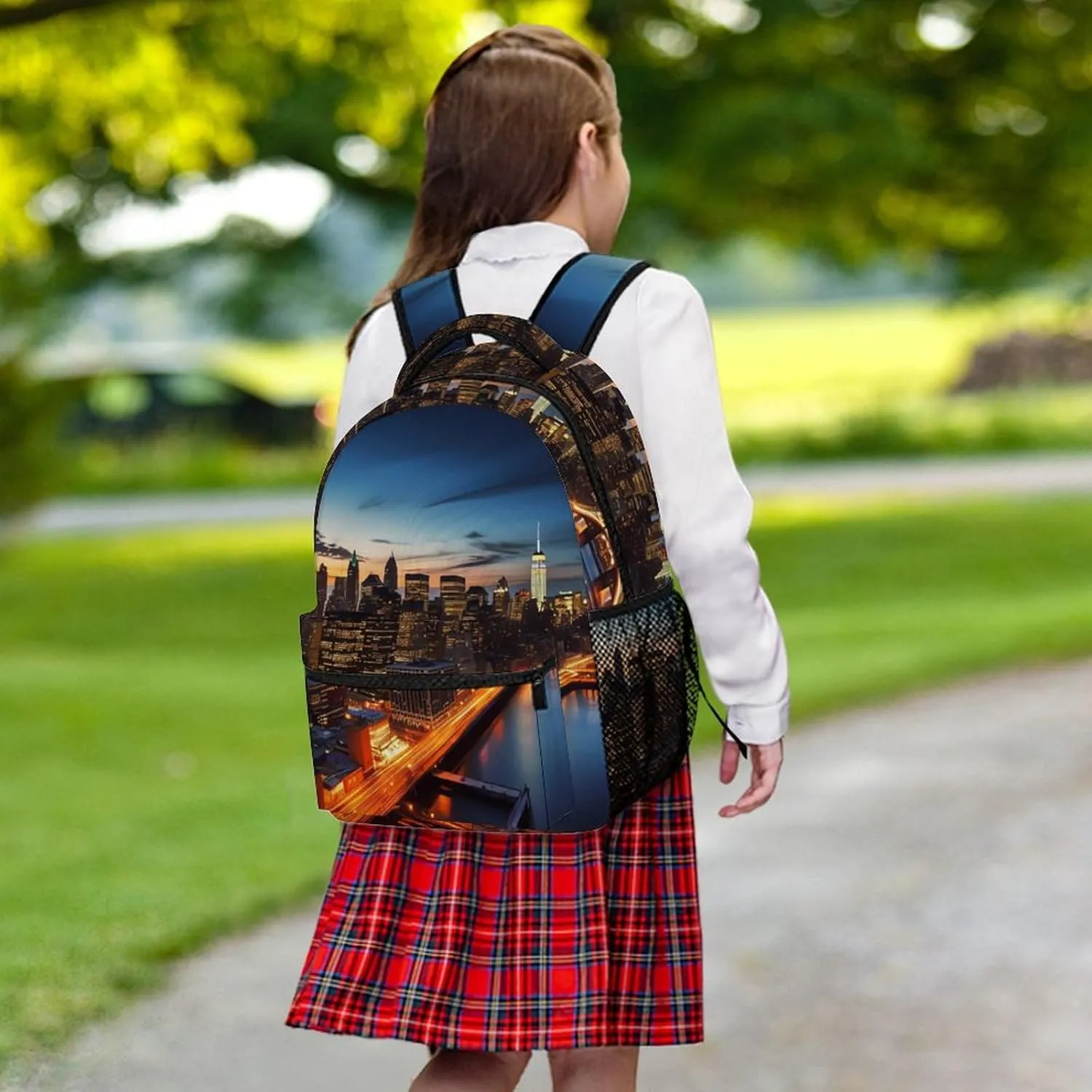 Backpacks New York City Scenery Travel Bag Laptop Backpack Casual Daypack for Weekender Business Hiking