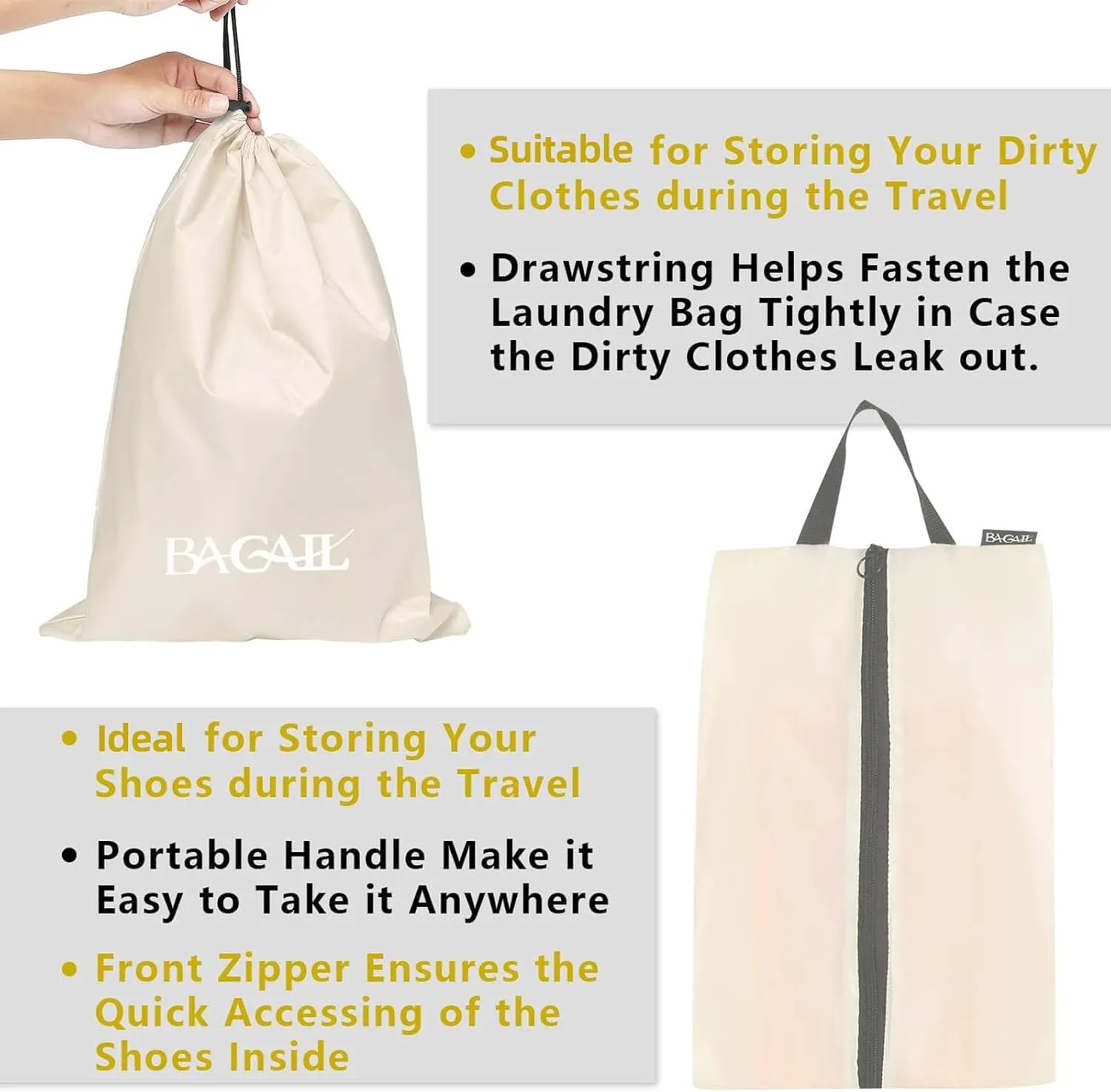 BAGAIL 8 Set/9 Set Packing Cubes Luggage Packing Organizer for Travel, Suitcase Packing Bags for Travel Accessories