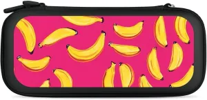 Bananas Art Hand Drawing Compatible with Switch Carrying Case Hard Travel Game Bag Pouch with 15 Games Accessories
