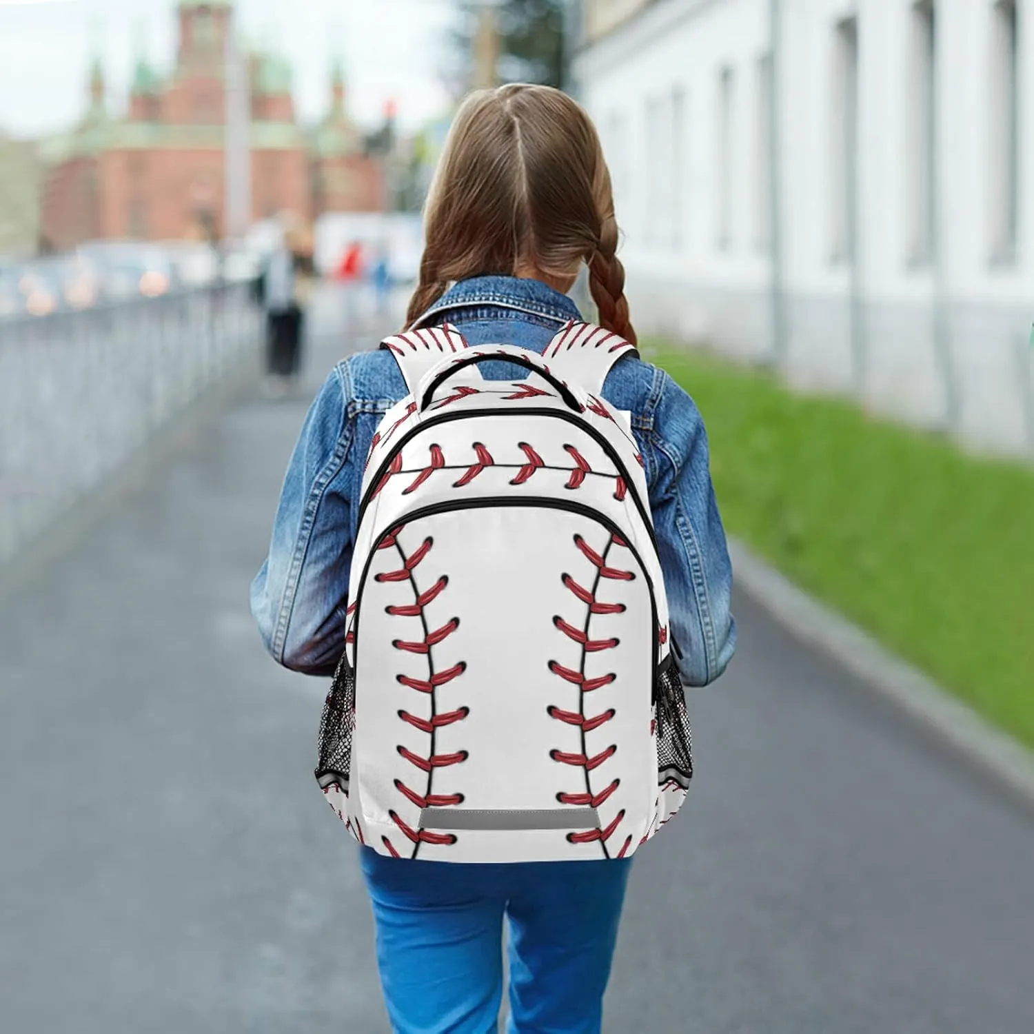 Baseball Kids Backpacks for Teens Girls Boys Ball Backpack Student Schoolbag School Sports Softball 16 inch Laptop Book Bag Casual Daypack Back Pack Travel Sports Bags
