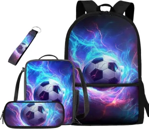 Basketball Print Backpacks for Teens Boy Aesthetic 3rd to 5th Grade Portable School Backpack with Lunch Bag for Teens Boys, Back to School Gifts