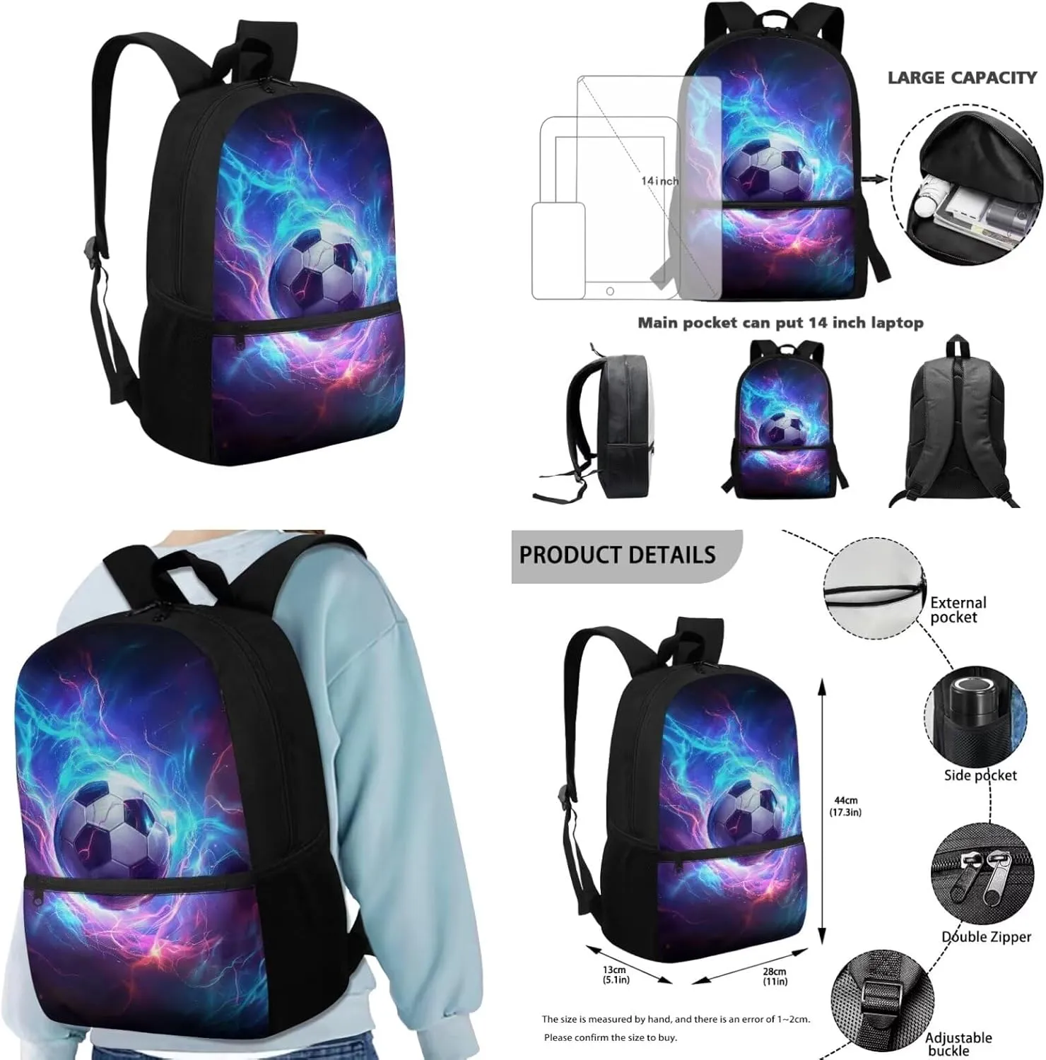 Basketball Print Backpacks for Teens Boy Aesthetic 3rd to 5th Grade Portable School Backpack with Lunch Bag for Teens Boys, Back to School Gifts
