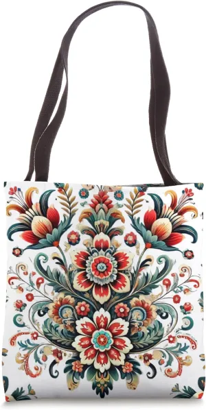 Beautiful Floral Art Pattern Tote Bag