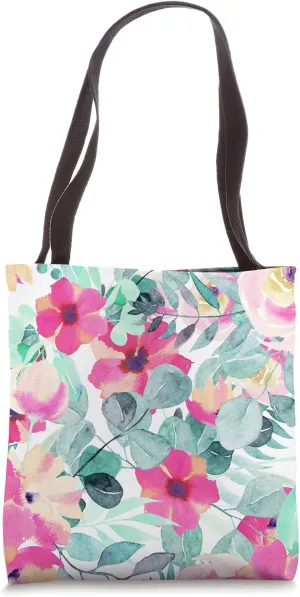 Beautiful Floral Medley Pink Flowers Tote Bag