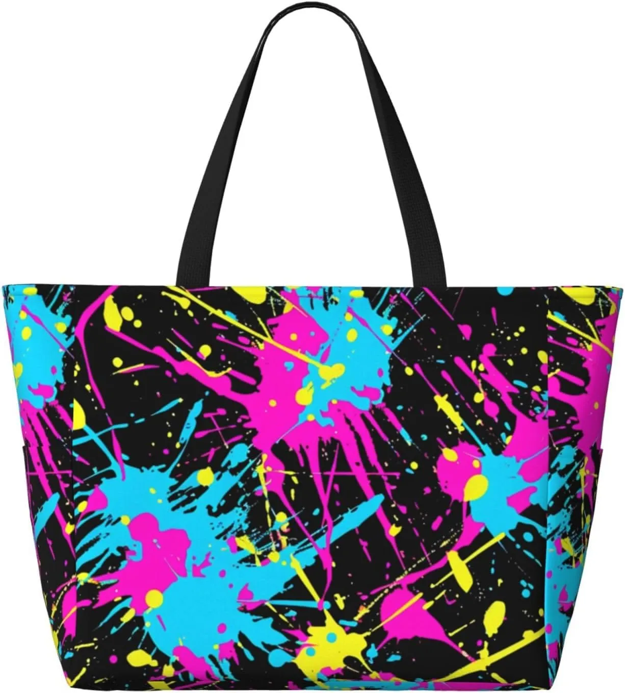 Beautiful floral pattern Large Capacity Travel Bag Lightweight Shopping Handbag Beach Tote Bags Casual Work Bag