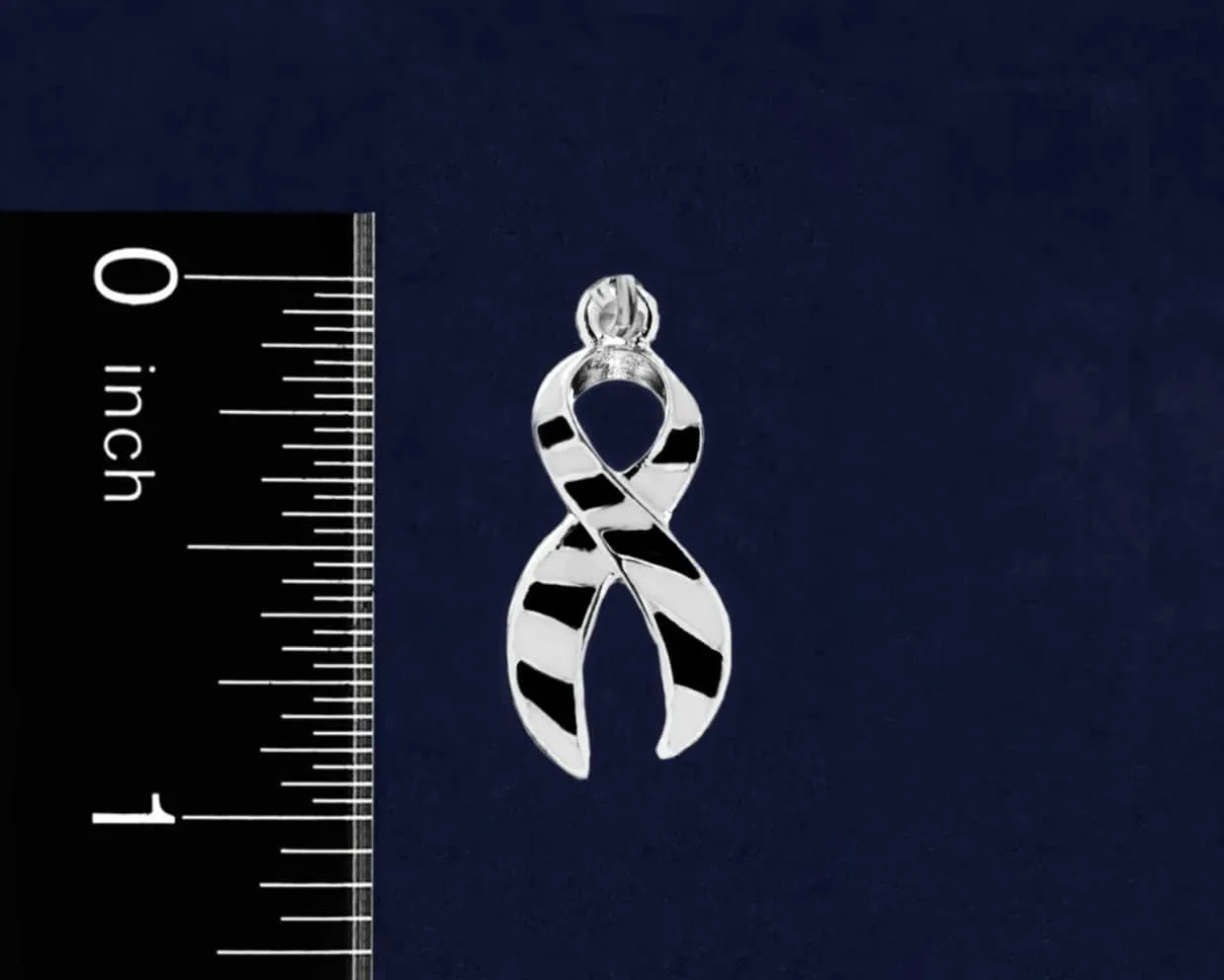 Beautiful Ribbon Hanging Charms for All Causes, Diseases, and Cancer - Ideal for Bracelets, Purses, Zipper Pulls on Jackets, Backpacks, Pet Collars - Perfect for Fundraising and Support Groups
