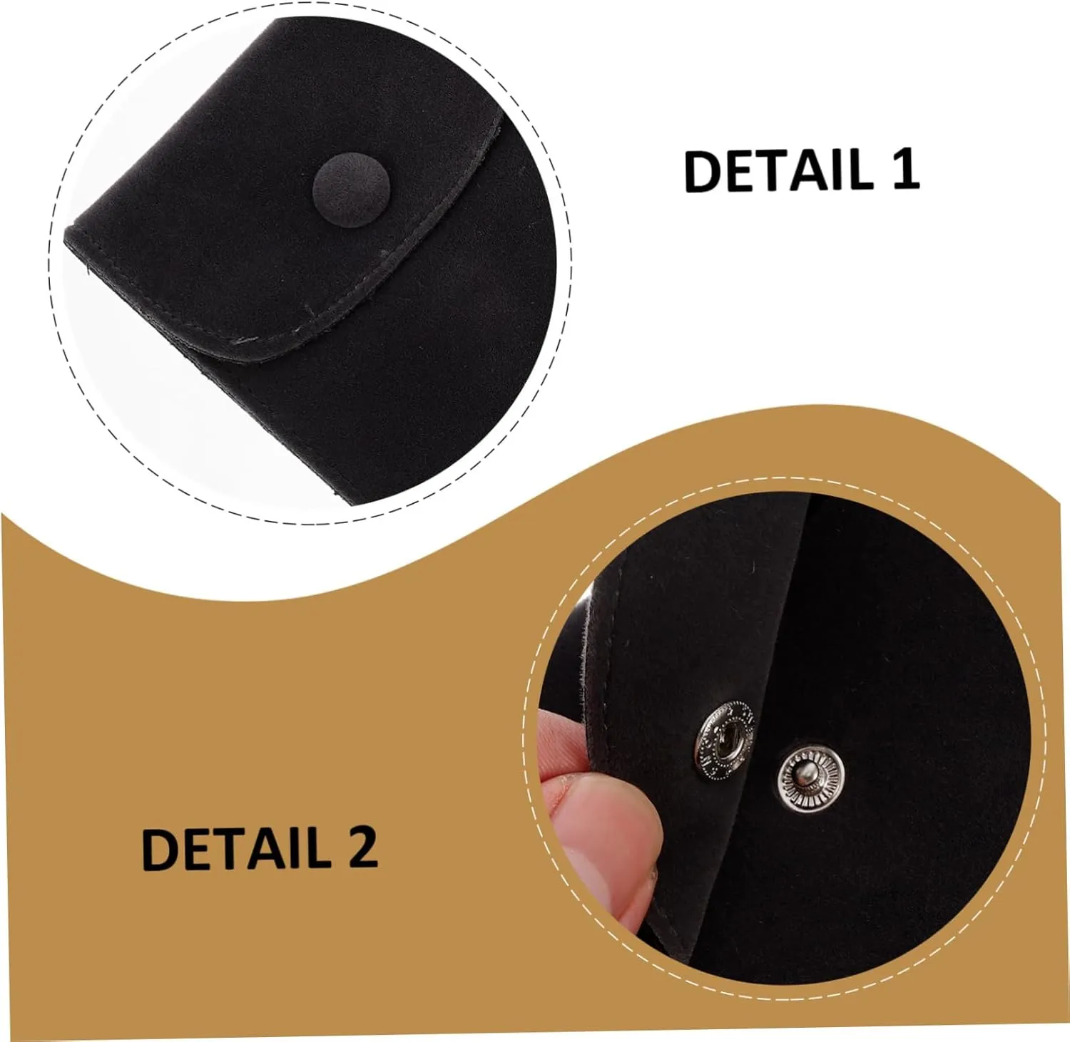BESPORTBLE Elegant Velvet Jewelry Snap Bag Watch Bracelet Storage Packing Bag Lightweight and Jewelry Snap Purse for Necklace