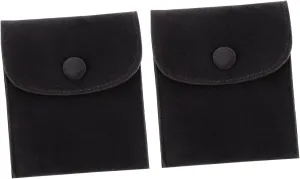 BESPORTBLE Elegant Velvet Jewelry Snap Bag Watch Bracelet Storage Packing Bag Lightweight and Jewelry Snap Purse for Necklace