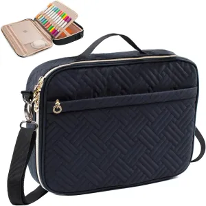 Bible Cover for Men-Bible Case for Women-Medium Bible Bags and Totes-Large Bible Carrying Case-Bible Carrier with Shoulder Strap,Detachable Pen Loops for Bible Accessories,Gift Men Women
