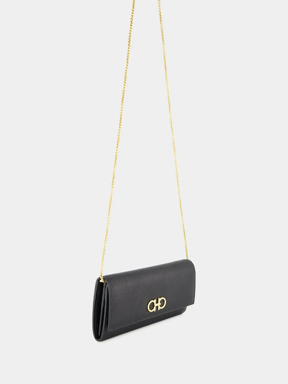 Black Gancini Wallet with Chain