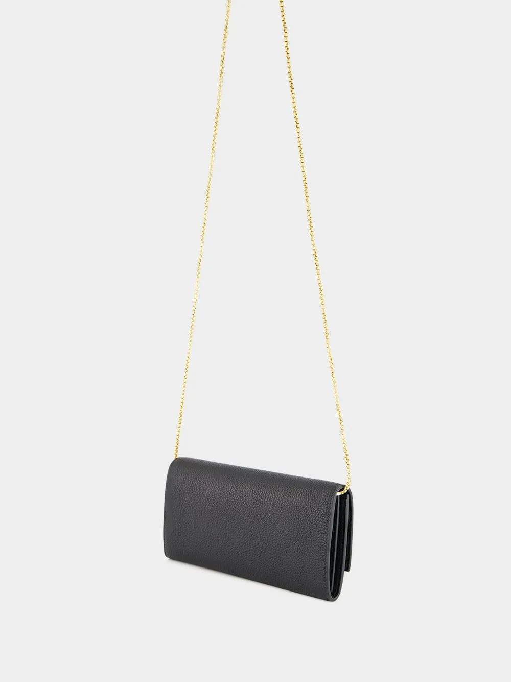 Black Gancini Wallet with Chain