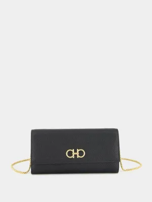 Black Gancini Wallet with Chain