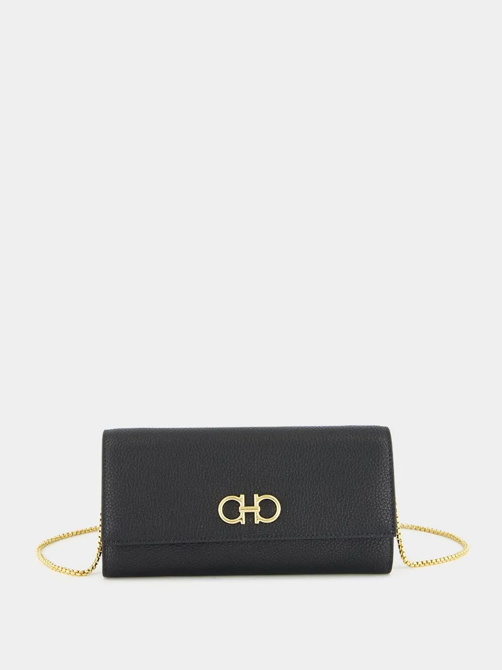 Black Gancini Wallet with Chain
