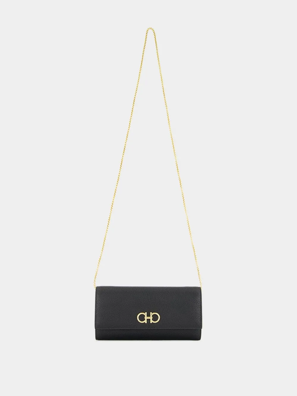 Black Gancini Wallet with Chain