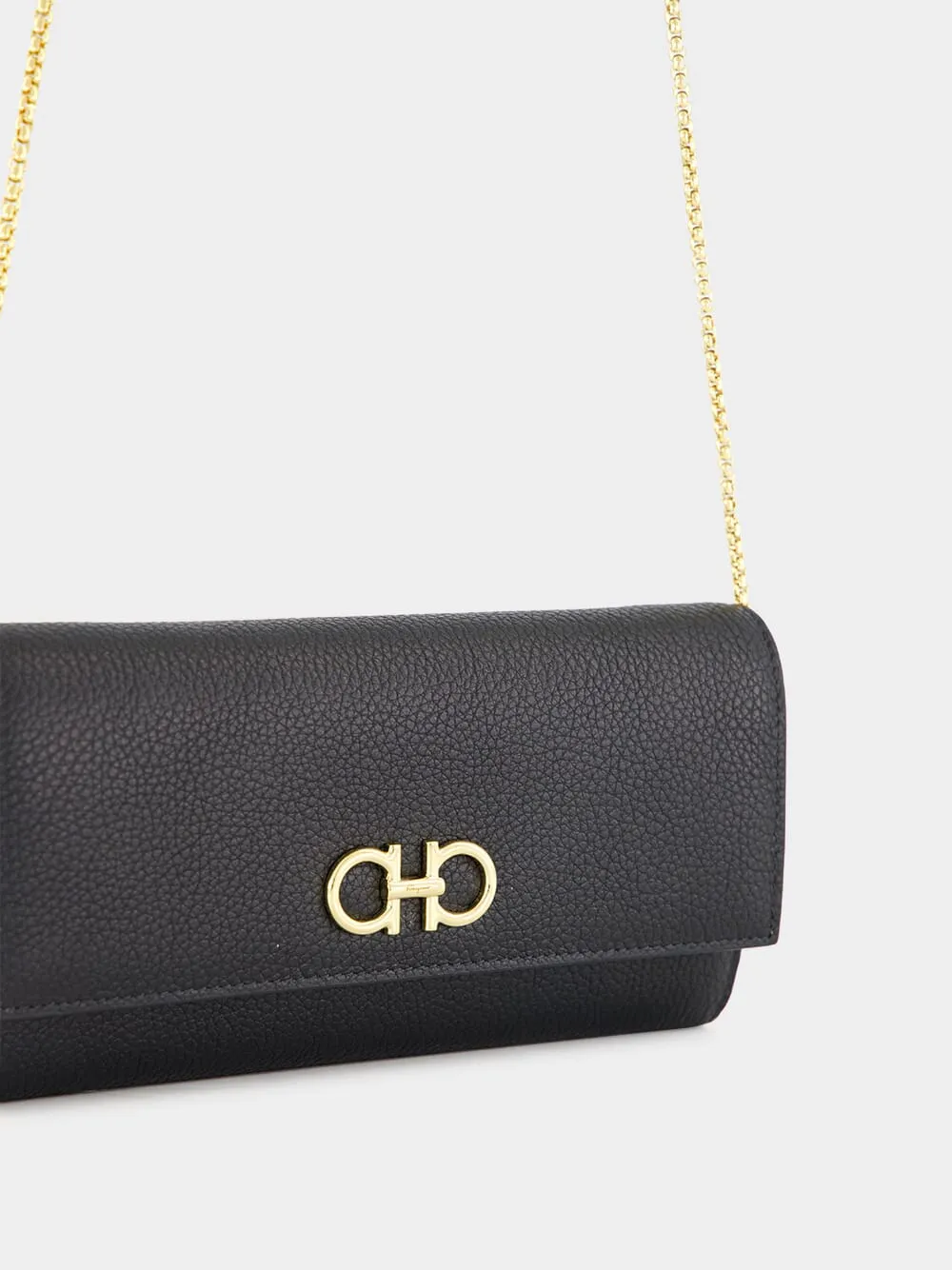Black Gancini Wallet with Chain
