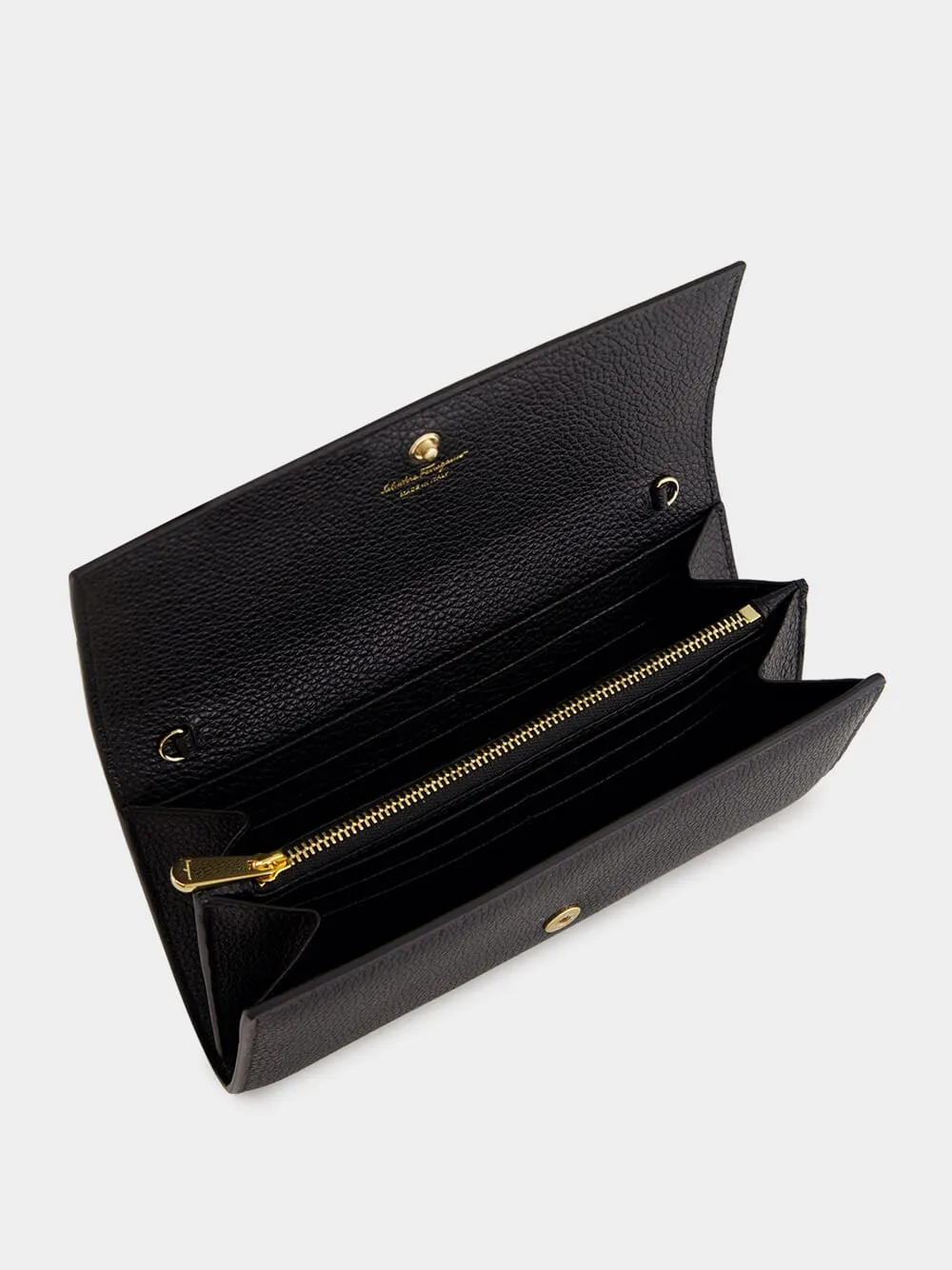 Black Gancini Wallet with Chain