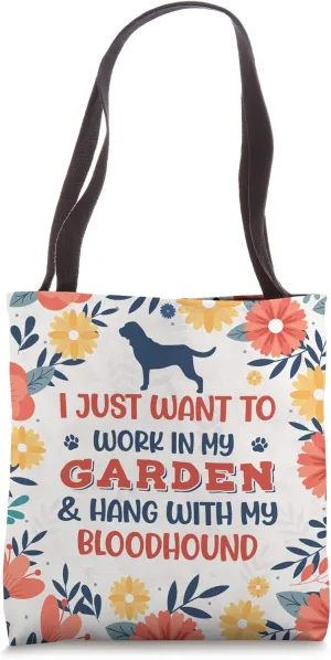 Bloodhound Mom Garden Plant Gardener Dog Gift Tote Bag
