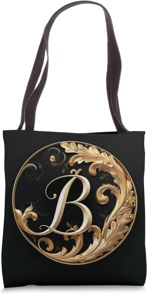 Boho Chic Floral Wreath Latter M Cute Pastel Tote Bag