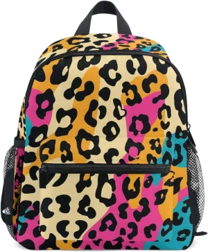 Bolaz Upgraded Backpack for School Teenagers Girls Boys-Leopard Print,Travel Bag with Chest Buckle and Whistle