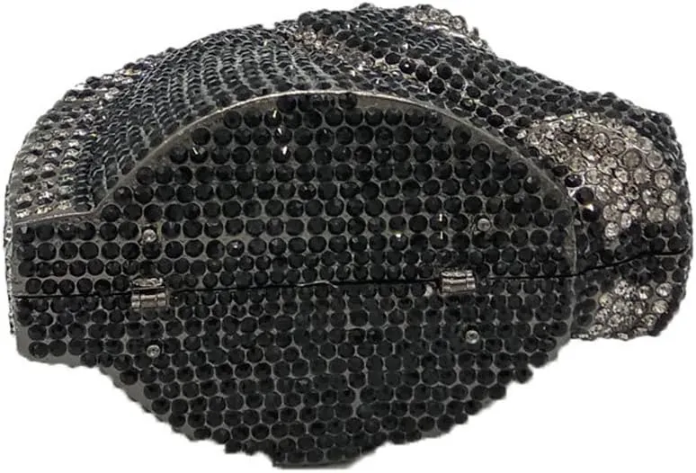 Boutique De FGG Horse Head Crystal Clutch Bags Women Animal Rhinestone Evening Handbags Party Crystal Clutch Purses,Mini