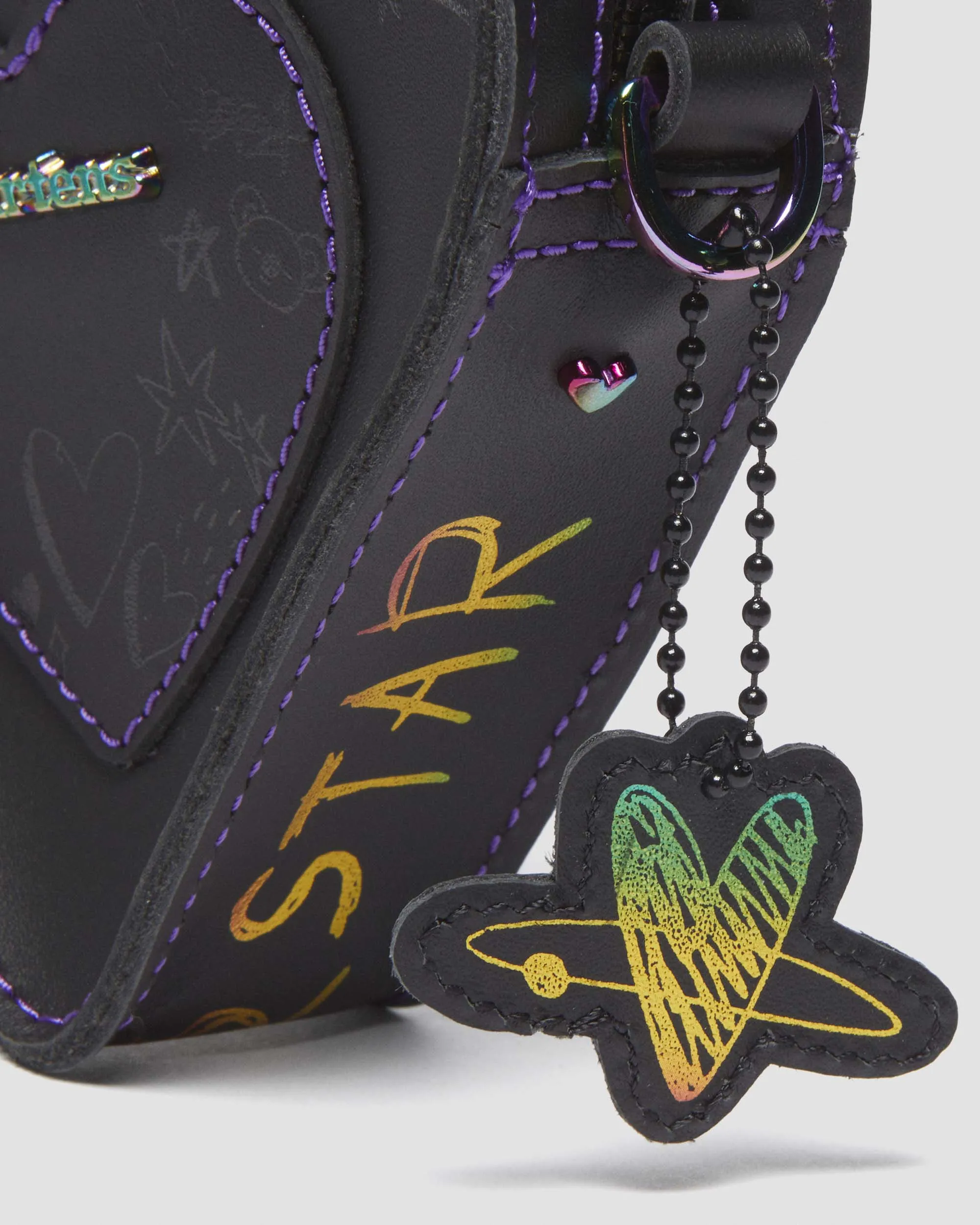 BT21 Mini Heart Leather Bag