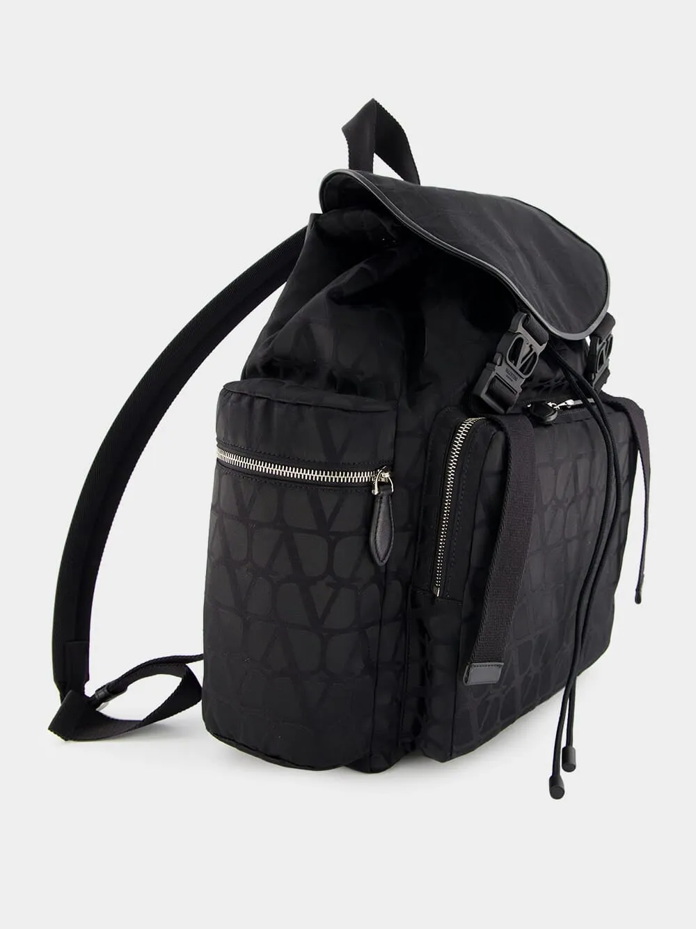 Buckled Foldover Top Backpack