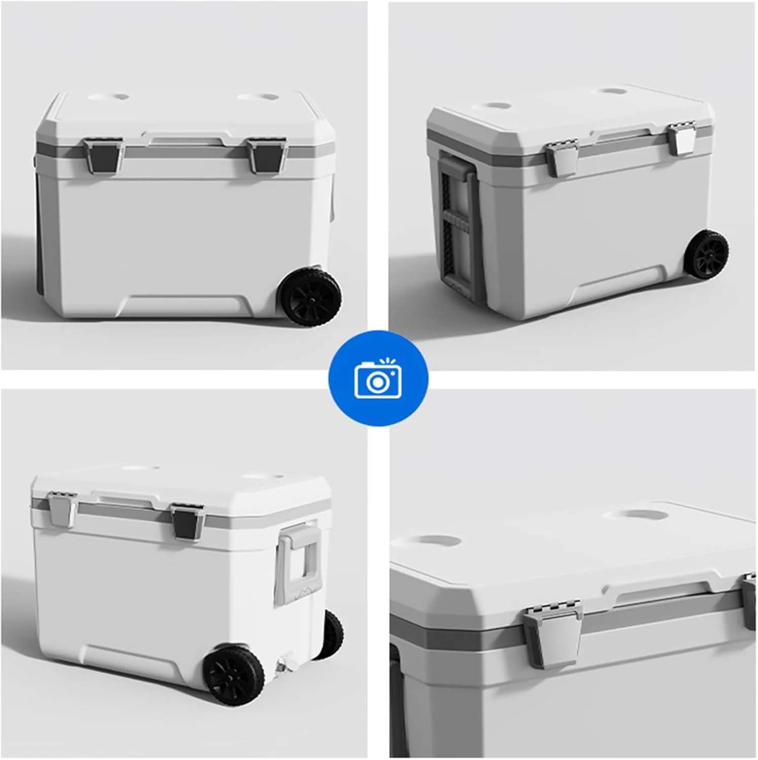 Car Camping Coolers for Subaru Ascent/BRZ/Chiffon/Crosstrek/Forester/Impreza, Waterproof Portable Cooler, Leak Proof Picnic Insulated Bag, Ultra-Light Premium Ice Chest Box,A-Green-120L