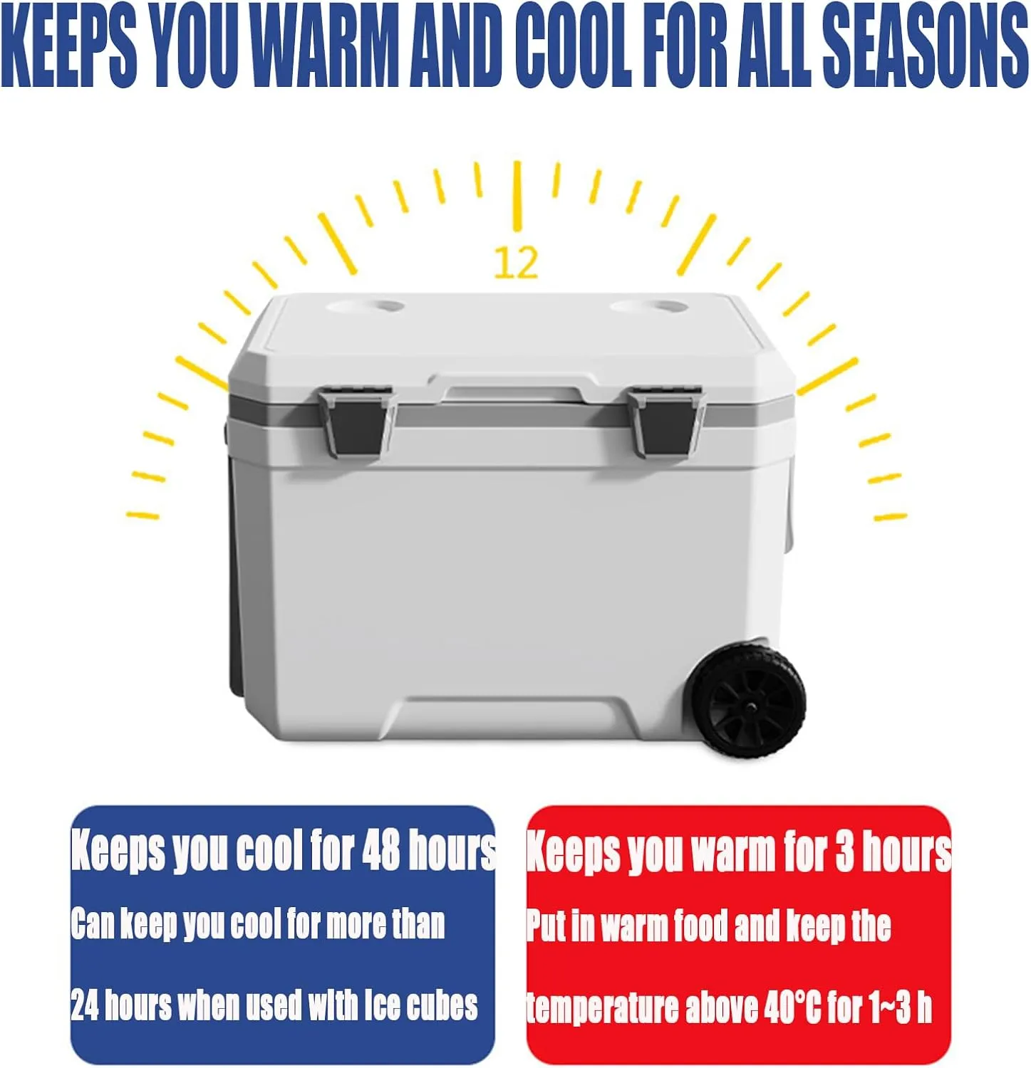 Car Camping Coolers for Subaru Ascent/BRZ/Chiffon/Crosstrek/Forester/Impreza, Waterproof Portable Cooler, Leak Proof Picnic Insulated Bag, Ultra-Light Premium Ice Chest Box,A-Green-120L