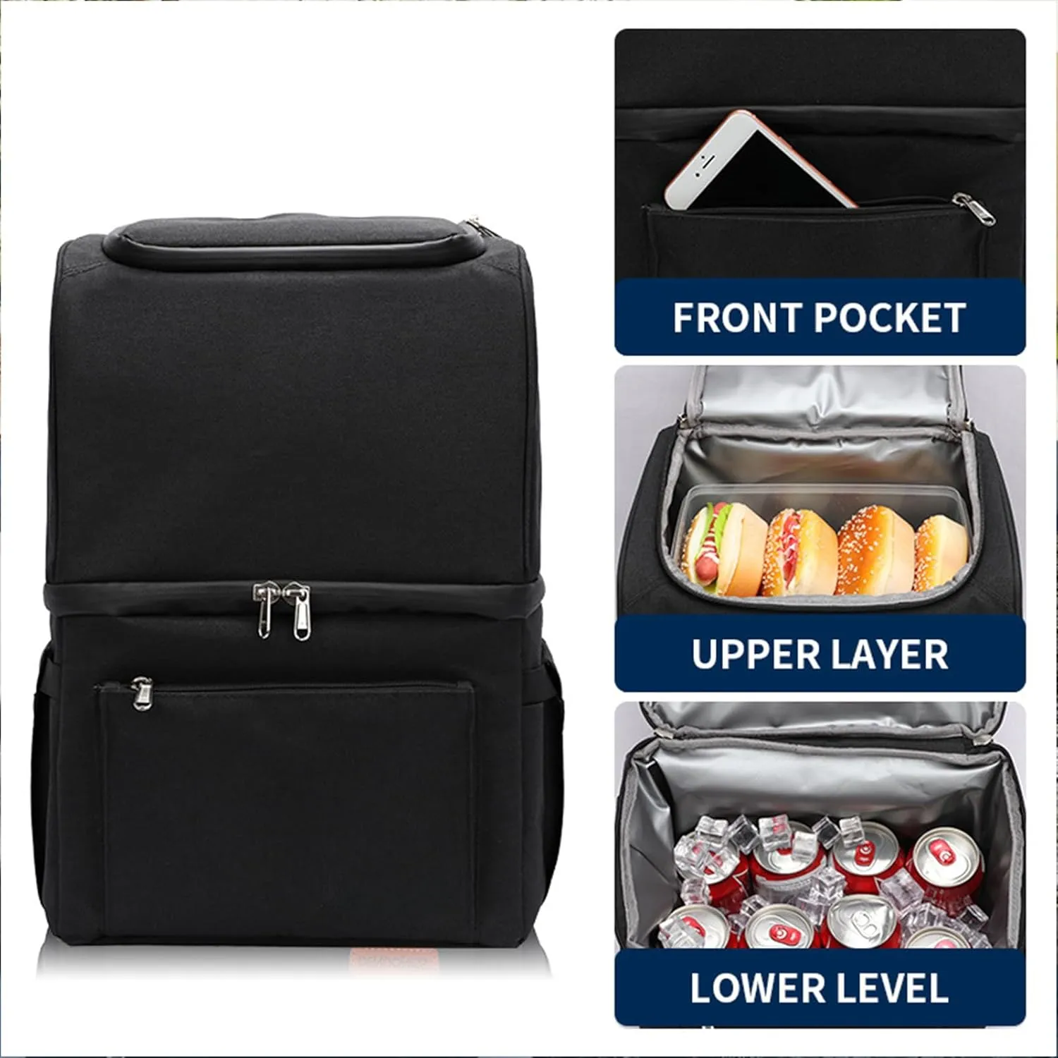Car Camping Coolers for Subaru Ascent/BRZ/Chiffon/Crosstrek/Forester/Impreza, Waterproof Portable Cooler, Leak Proof Picnic Insulated Bag, Ultra-Light Premium Ice Chest Box,E-Blue