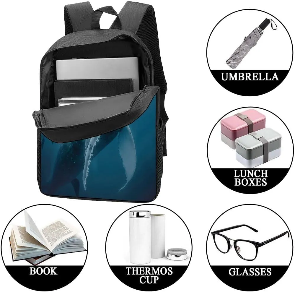 Caribou Backpack Casual Daypack Wild Animal Print Laptop Bag Bookbag for Work Travel Hiking 17 Inch Style 1