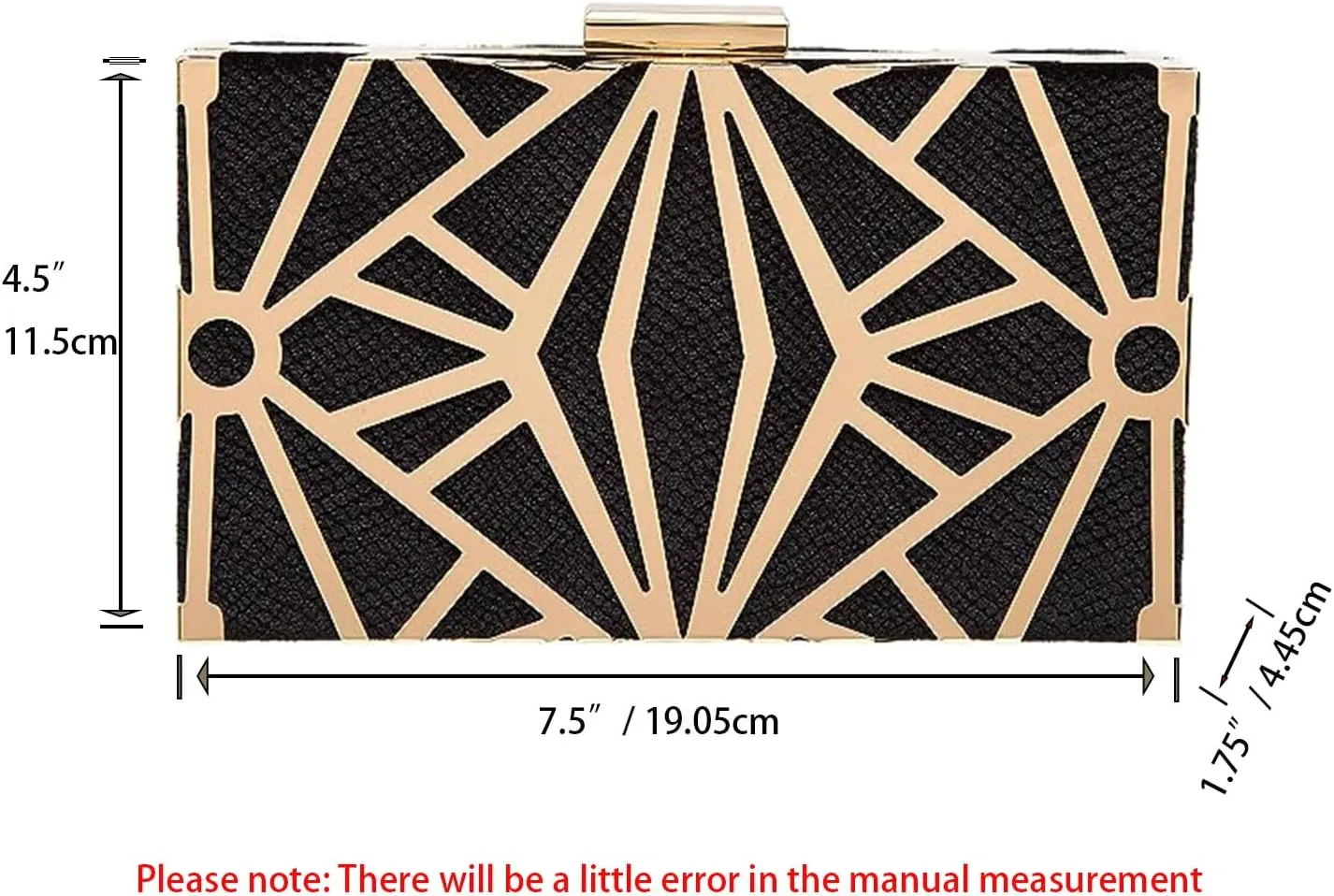 CARIEDO Women Evening Bag Elegant Clutch Purse Exquisite Velvet Metal Hollow out Handbags Prom Wedding Party (black)