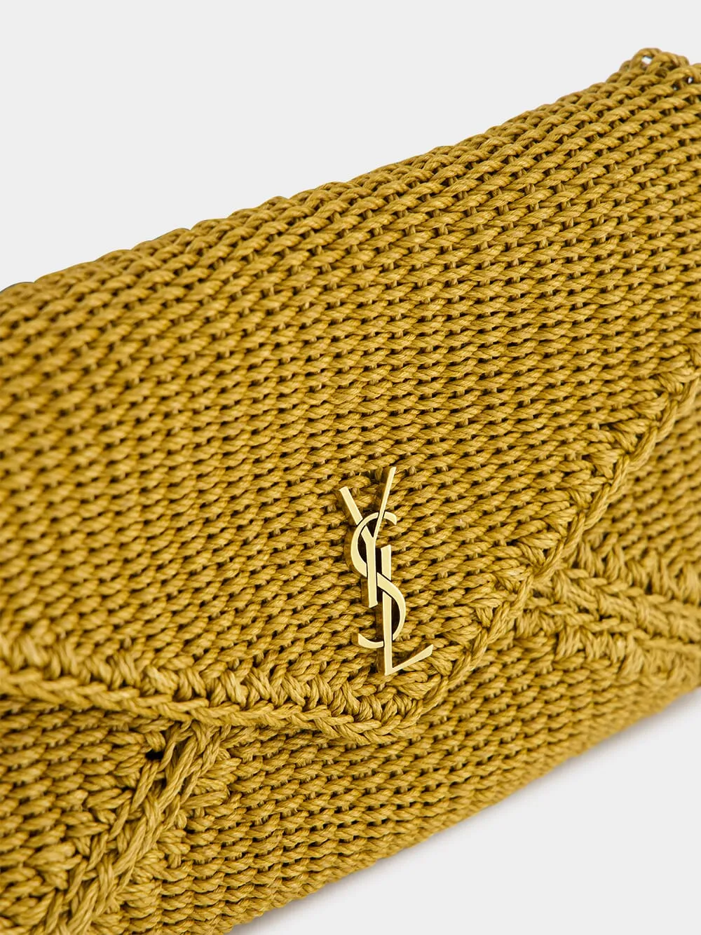Cassandre Large Envelope Pouch in Rope Natural Brown