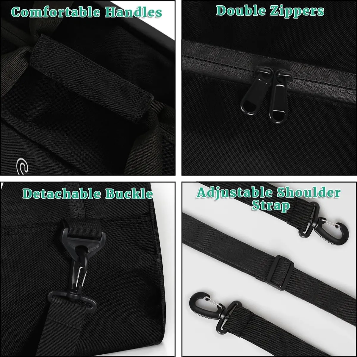 Cheer Custom Name Gym Bag Cheerleader Personalized Sport Duffel Bag Training Bag Carry On Overnight Weekender Travel Tote Bags, Black