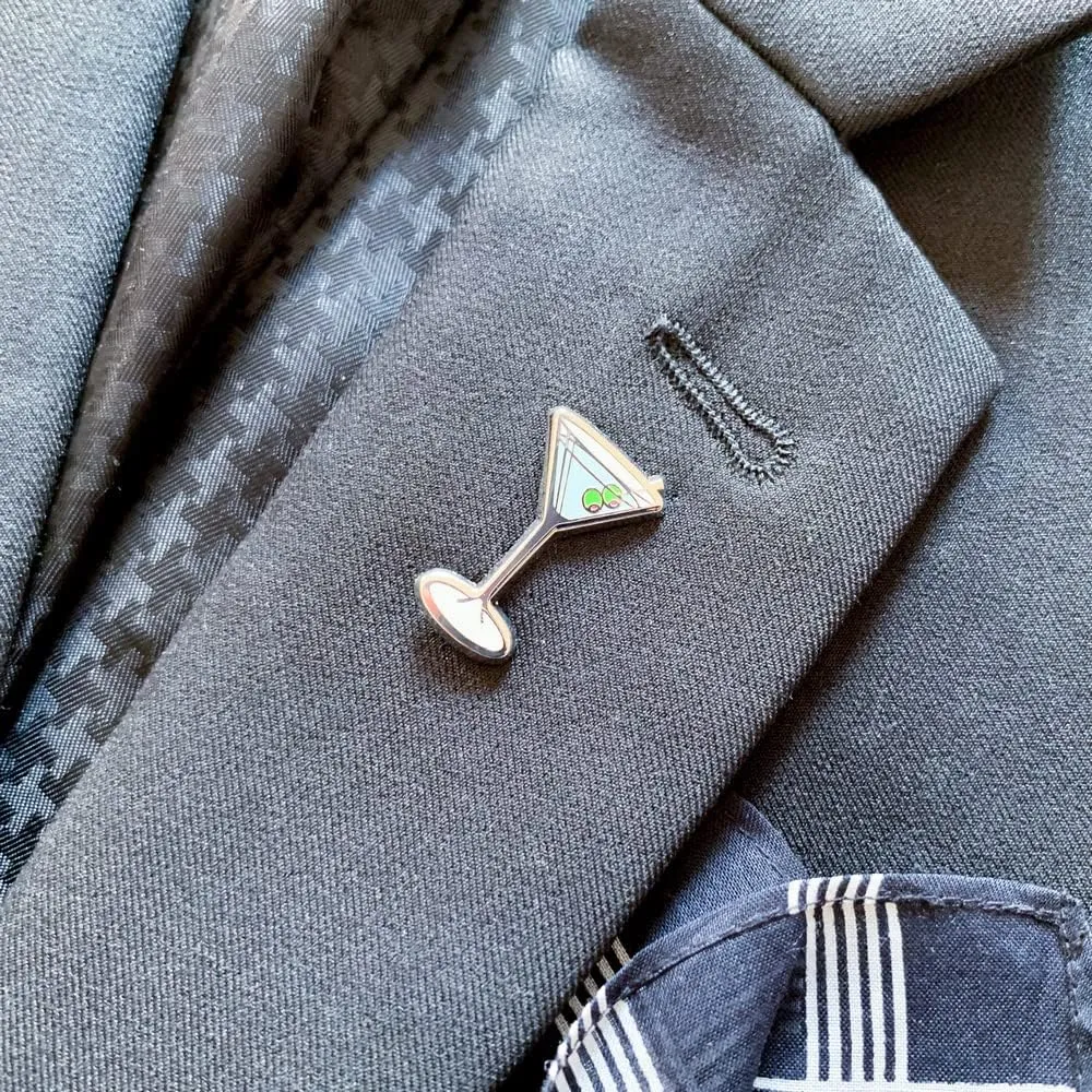 Classic Cocktail Cute Enamel Pins for Bartender Aprons, Jackets, Backpacks and Purses, Shirt and Suit Lapels, Button Badges Brooch Fashion Jewelry