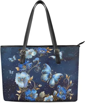 Coldinair Leather Tote Bag for Women with Zipper Large Shoulder Tote Bag Shopping Casual Travel Bag Handbag Purse