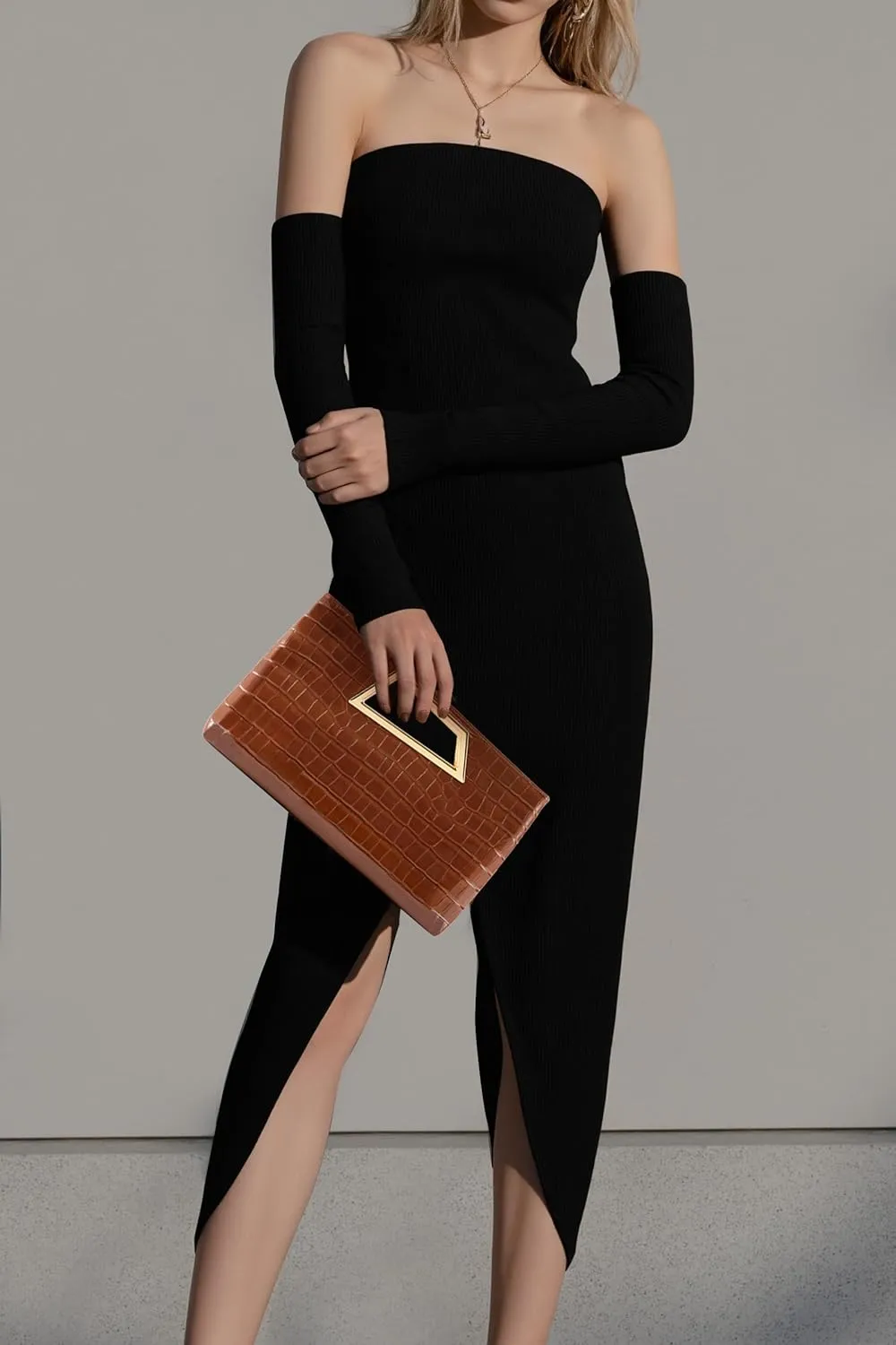 Coucoland Clutch Purse for Women - Evening Bags PU Leather Glitter Fashion Purse Handbag for Wedding Party Daily