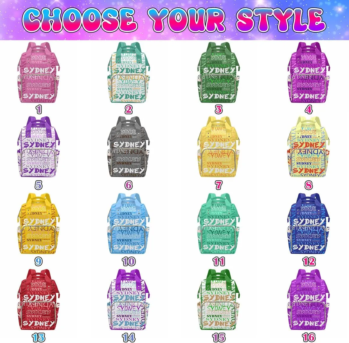 Customized Backpacks Baby Bags Fors Customized Cute Mommy Daypack Baby Bags Fors Customized Compartment Personalized Back Pack Customized Backpack