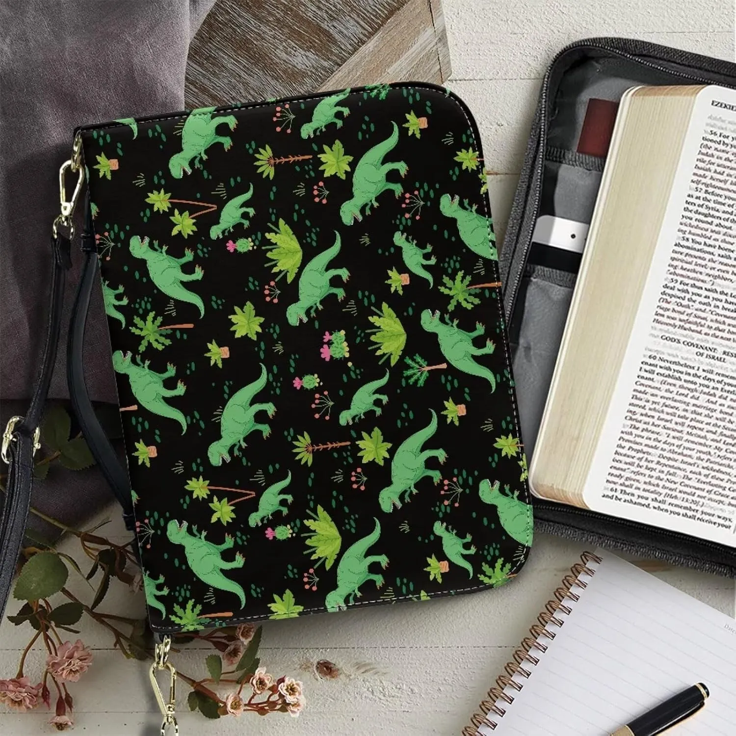 Cute Bible Cover Women Bible Shoulder Bag Bible Tote Handbag Bible Case for Bible Study,Outdoor,Daily