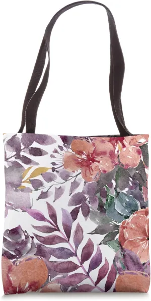 Cute Orange Flowers Floral Medley Tote Bag
