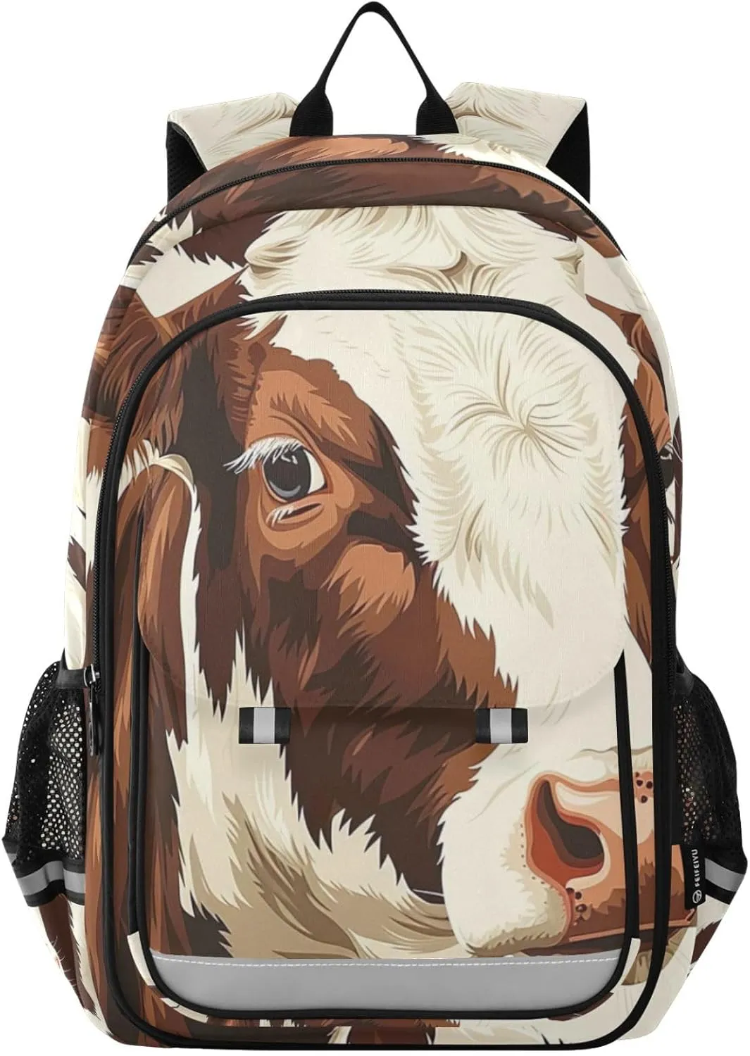 Dairy Cow Print Backpack for Boys Middle-School Elementary Bookbags 20325063