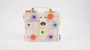 Daisy Basket Bag- Large- Multi Color